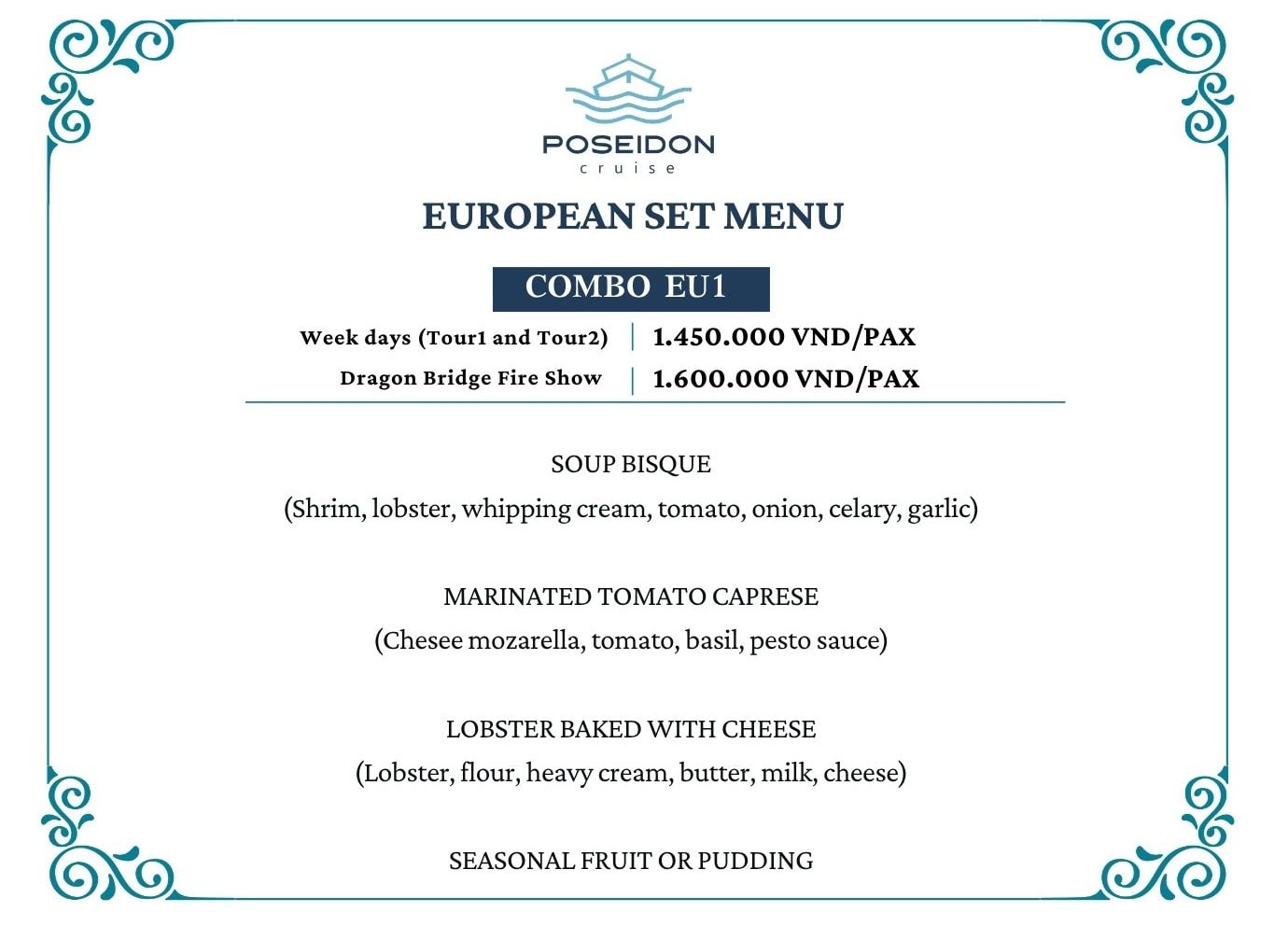 European Set Menu - Combo EU1