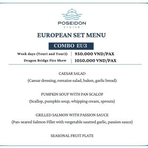 Ticket & European Set Menu - Combo EU3