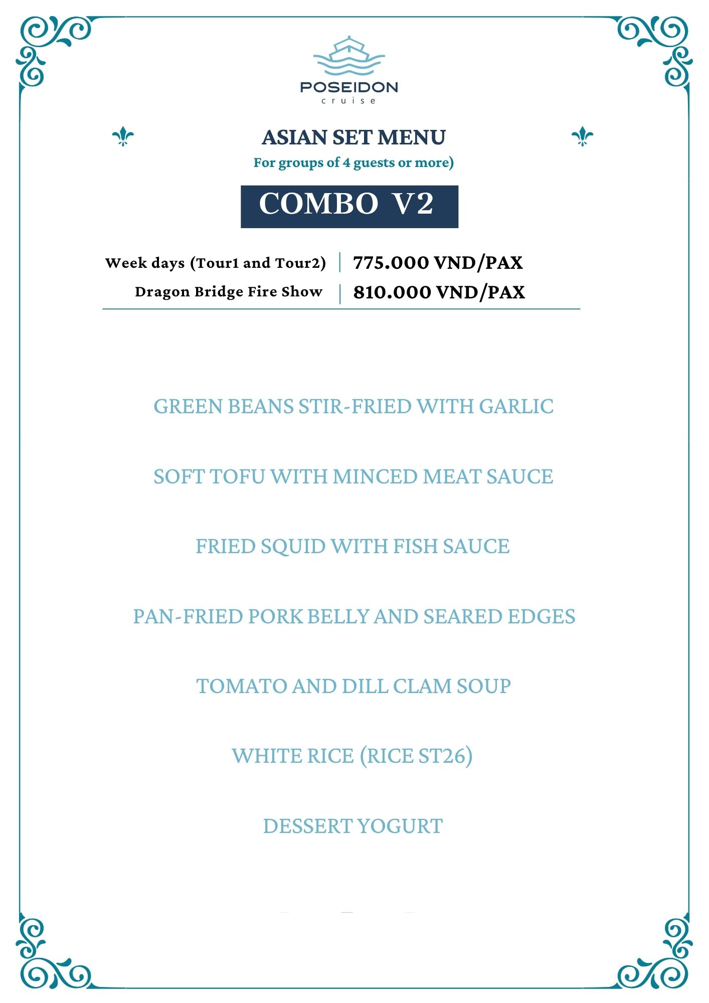 Asian Combo V2 - Weekend (Basic Ticket + Set Menu V2)