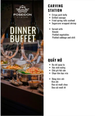 Buffet du thuyền poseidon