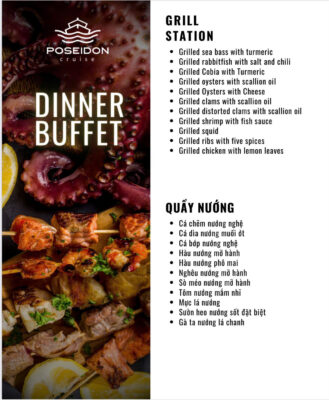 Buffet du thuyền poseidon