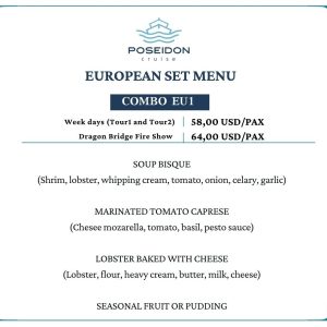 European Set Menu - Combo EU1 (Basic Ticket + Set Menu EU1)