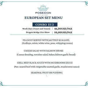 European Set Menu - Combo EU2 - 2026 (Basic Ticket + Set Menu EU2)