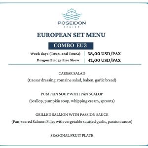 European Set Menu - Combo EU3 - 2026 (Basic Ticket + Set Menu EU3)